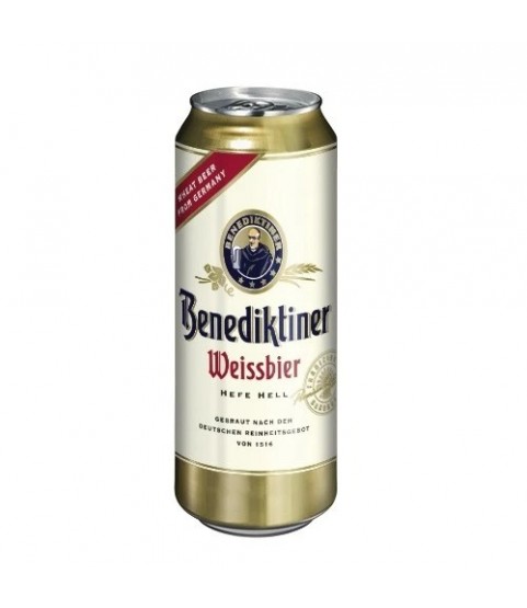Benediktiner Weissbier 500ml Can x 24/cs Benediktiner Weissbier 500ml Can x 24/cs
