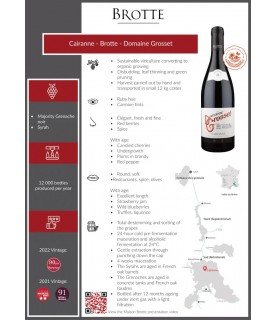Brotte - Domaine Grosset, AOC Cairanne, 2019, 750ml