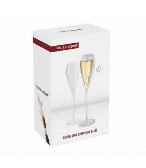 Double Wall Champagne Glasses Vin Bouquet, Spain Double Wall Champagne Glasses Vin Bouquet, Spain
