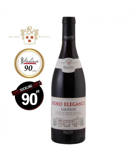 Brotte - Bord Elegance Laudun, AOC Cotes du Rhone Villages, 2018, 750ml