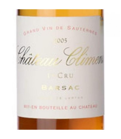 Chateau Climens, Barsac 1er Cru, 2005, 375ml Barsac, France Chateau Climens, Barsac 1er Cru, 2005, 375ml Barsac, France